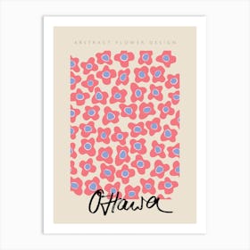 Ottawa Matisse Flower Design Art Print