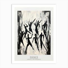 Dance Abstract Black And White 3 Poster Art Print