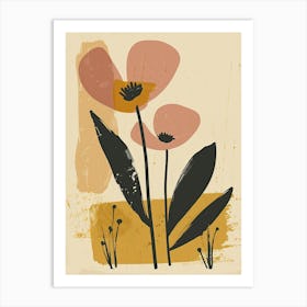 Halifax Flower Market Boho Minimalist Style Art Print