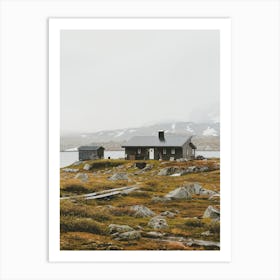 Fjord Homestead Art Print