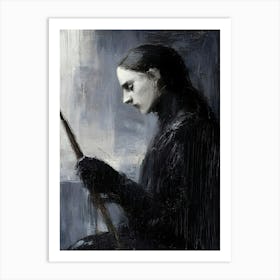 'The Woman In Black' 1 Art Print