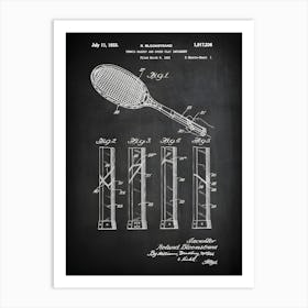 Tennis Patent, Tennis Gifts, Tennis Coach Gift, Tennis Decor, Tennis Art, Tennis Racquet Art, Tennis Print, Tennis Poster, Racquet, St2361 Art Print