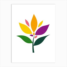 Flower Logo 1 Art Print