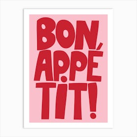 Pink Bon Appetit Art Print