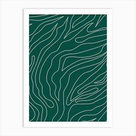 Minimal Abstract Green Art Print