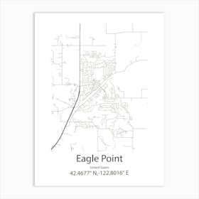 Eagle Pass,United States Minimalist Map Art Print