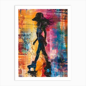 Roller Girl 5 Art Print