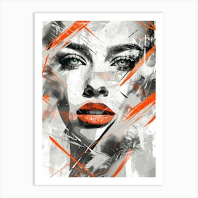 Abstract Of A Woman 1 Art Print