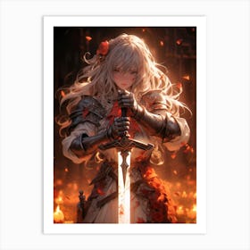 Sword Maiden Goblin Slayer Art Print