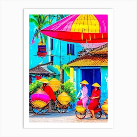 Hoi An Vietnam Pop Art Photography Tropical Destination Art Print