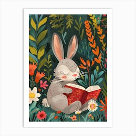 Rabbit Reader S Refuge Art Print