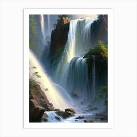 Huangguoshu Waterfall, China Peaceful Oil Art  Art Print