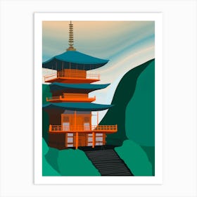 Kyoto Pagoda Art Print