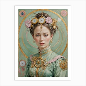 Lady Clockwork no2 Art Print