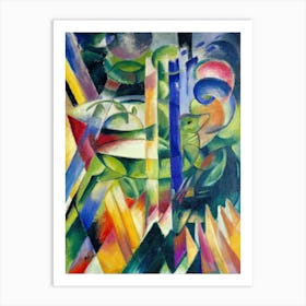 The Little Mountain Goats (1913–1914), Franz Marc Art Print