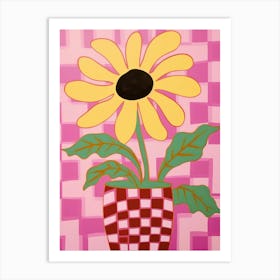 Sunflowers Flower Vase 1 Art Print