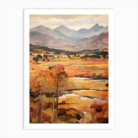 Autumn National Park Painting Rocky Mountain National Park Colorado Usa 6 Art Print