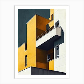 Modern Architecture Minimalist 9 Art Print