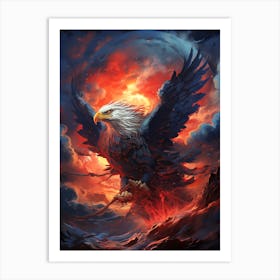 Eagle In Flight Art Print