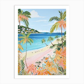 Shoal Bay, Anguilla, Matisse And Rousseau Style 1 Art Print