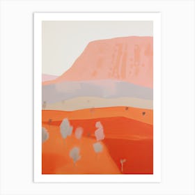 Great Sandy Desert   Australia, Contemporary Abstract Illustration 2 Art Print