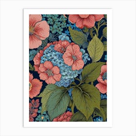 Hydrangeas Art Print