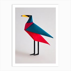 Emu Origami Bird Art Print