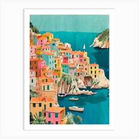 Kitsch Sicily Retro Collage 1 Art Print