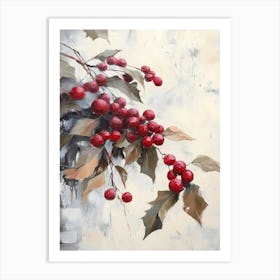 Holly Berries 3 Art Print