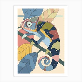 Carpet Chameleon Modern Abstract Illustration 1 Art Print