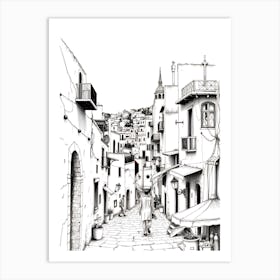 Street In Sicily Art Print