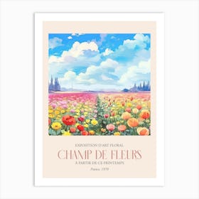Champ De Fleurs, Floral Art Exhibition 18 Art Print