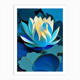 Blue Lotus Fauvism Matisse 2 Art Print