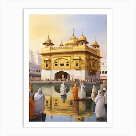 Golden Temple, Amritsar art print Art Print