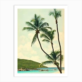 Magens Bay Beach Us Virgin Islands Vintage Art Print