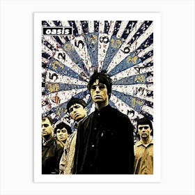 oasis britpop music band 4 Art Print