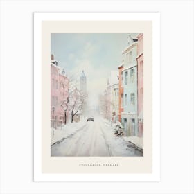 Dreamy Winter Painting Poster Copenhagen Denmark 7 Art Print