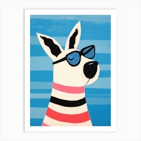Little Dog 1 Wearing Sunglasses Art Print