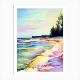 Sunset At The Beach 8 Art Print