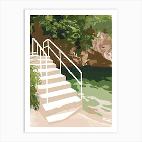 Stairs To The Beach Art Print