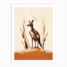 Dog Minimalist Abstract 5 Art Print