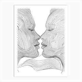 Line Art Intricate Simplicity 5 Art Print