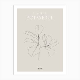 Atelier Botanique 4 Art Print