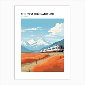 The West Highland Line Scotland 4 Hiking Trail Landscape Poster Art Print
