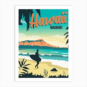 Hawaii Waikiki Art Print