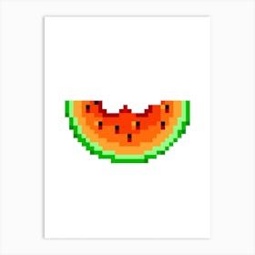 Watermelon Power Up Art Print