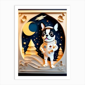 Space Dog-Reimagined Art Print