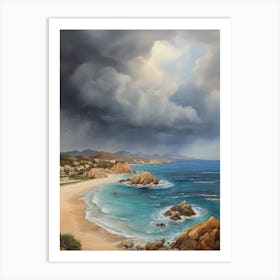 Stormy Day At The Beach.14 Art Print