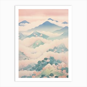 Mount Yatsugatake In Nagano Yamanashi, Japanese Landscape 3 Art Print