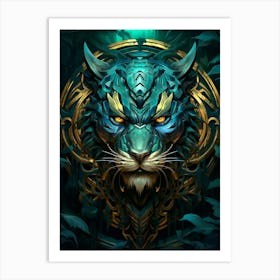 Tiger Head Art Print